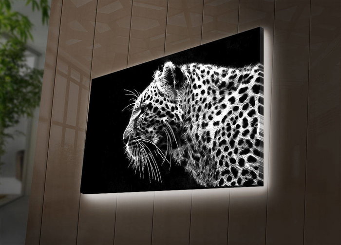Wallity Lienzo Decorativo Iluminado con LED 45 x 70 cm